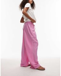 TOPSHOP - Linen Balloon Trouser - Lyst