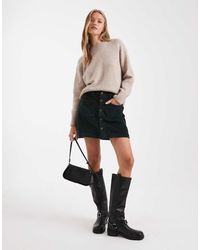 ONLY - Rok Van Corduroy Met Hoge Taille - Lyst