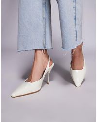 SIMMI - Simmi London Darcia Pointed Slingback Heeled Shoes - Lyst