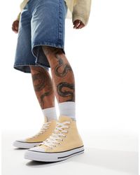 Converse - Zapatillas amarillas con diseño abotinado chuck taylor all star - Lyst