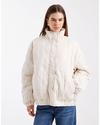 ASOS - Quilted Bomber Jacket With Yoke Detail - Lyst