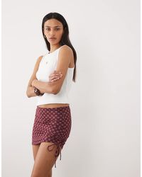 Mango - Teen Ruched Side Mini Skirt - Lyst