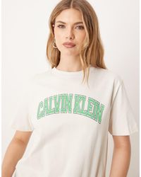 Calvin Klein - Calvin Klein Varsity Logo T-shirt - Lyst