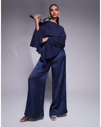 ASOS - – jumpsuit aus chiffon-satin-mix - Lyst