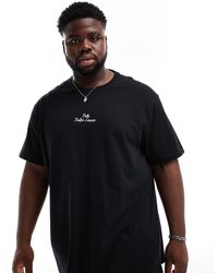 Polo Ralph Lauren - Big & tall - t-shirt classique oversize avec logo au centre - Lyst