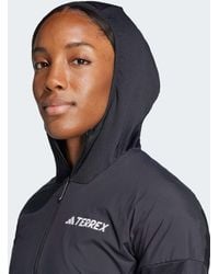 adidas - Terrex xperior climawarm+ - veste légère coupe-vent en polaire à capuche - Lyst
