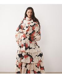 ASOS - Asos Design Curve Tiered Drop Waist Maxi Skirt - Lyst