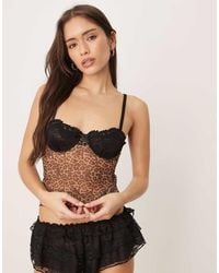 KAT THE LABEL - Alix Lace Cup Detail Cami Top - Lyst