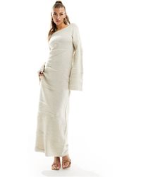 NA-KD - Jacquard Knitted Maxi Dress - Lyst