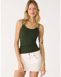 Stradivarius - Top Basic Con Spalline Sottili - Lyst