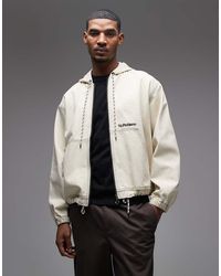 No Problemo - Giacca Di Jeans Color Sabbia Chiaro Con Zip - Lyst