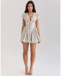 House Of Cb - Emiliana Stretch Cotton Mini Dress - Lyst