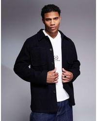 ASOS - Wool Look Shacket - Lyst