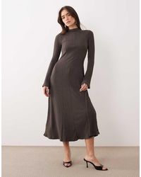 Mango - Maxi Dress With Flared Sleeves - Lyst