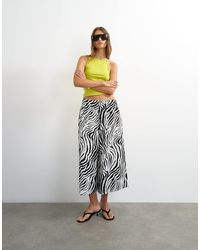 TOPSHOP - Culotte Met Zebraprint - Lyst