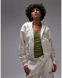 New Balance - Full Zip Fleece Hoodie - Lyst