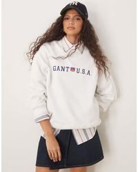 GANT - Sweatshirt Met 'Usa'- En Schildlogo - Lyst