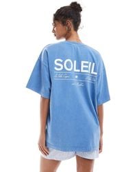4th & Reckless - Soleil Back Print Washed T-shirt - Lyst