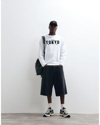 ASOS - Oversized Long Sleeve T-shirt With Tokyo Graphic - Lyst