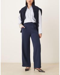 Jdy - Button Detail Wide Leg Dad Pants - Lyst