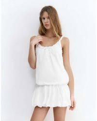 Pull&Bear - Short Balloon Dress - Lyst