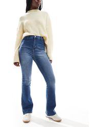 Don't Think Twice - Dtt - bianca - jean évasé à taille haute style années 90 - bleu foncé - Lyst