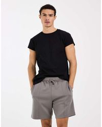 ASOS - Oversized Fit Jersey Short With Pintucks - Lyst