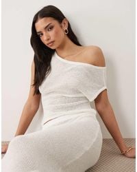 Tala - Beach Knit Asymmetric Top - Lyst