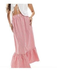 Vero Moda - Tie Hem Maxi Skirt - Lyst