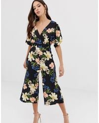 lipsy 2 in 1 floral jumpsuit