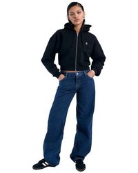 Dr. Denim - Ethel Cropped Zip Up Hoodie - Lyst