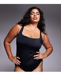 ASOS - Asos Design Curve Revenge Sculpting Swimsuit - Lyst