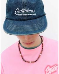 Pull&Bear - Casquette en jean brodée e - Lyst