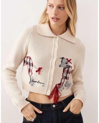 House Of Sunny - Whippet Tripper Classic Knit Cardigan - Lyst