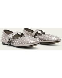 AllSaints - Holly Stud Ballet Flats - Lyst