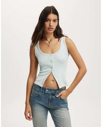 Cotton On - Button Through Tank - Lyst