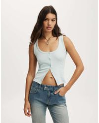 Cotton On - Button Through Tank - Lyst
