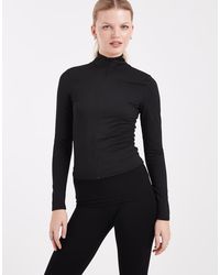 Miss Selfridge - Sculpted Zip Through Top - Lyst