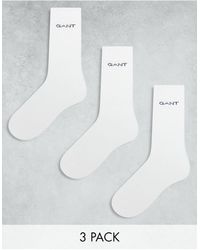 GANT - 3 Pack Sport Socks With Logo - Lyst