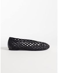Glamorous - Woven Ballet Flats - Lyst