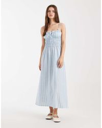 Cotton On - Haven Linen Mix Strappy Midi Dress - Lyst