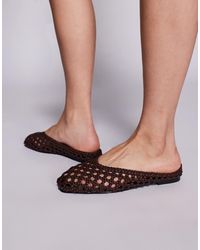 SIMMI - Simmi london – cassius – flache mules aus kunstleder - Lyst