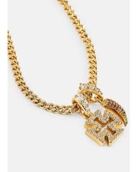 CERNUCCI - Micro Iced Cross & Chilli 10Mm Necklace - Lyst