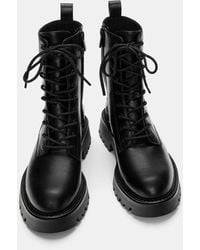 Pull&Bear - – flache ankle-boots - Lyst