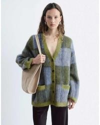 & Other Stories - Wool & Mohair Blend Patchwork Cardigan - Lyst