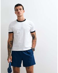 4505 - Shrunken Muscle Fit Cotton Baby Ringer Tee With Quick Dry Finish - Lyst