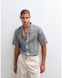 Mango - Retro Floral Shirt - Lyst
