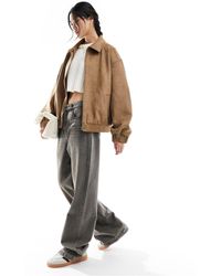 Cotton On - Cotton On Faux Suede Bomber Jacker - Lyst