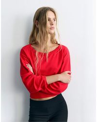 Pull&Bear - Gestreifter pullover mit u-boot-ausschnitt - Lyst