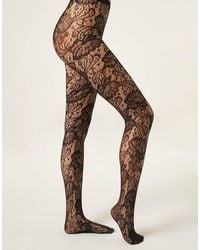 Calzedonia - Floral Fishnet Tights - Lyst